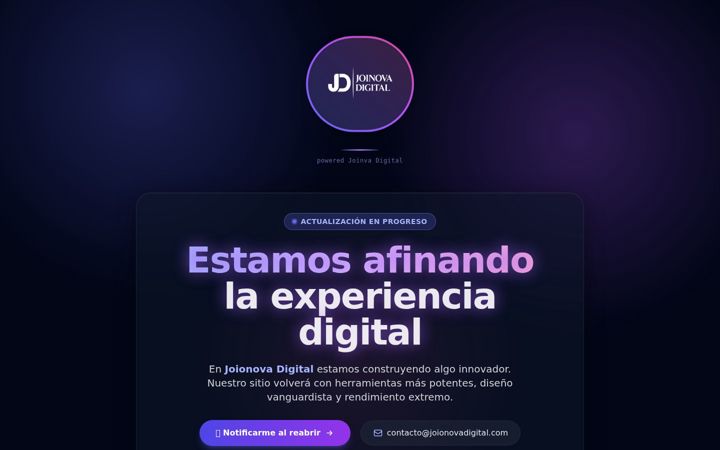 Screenshot of joinovadigital.com