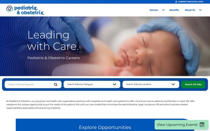 Screenshot of joinpediatrix.com