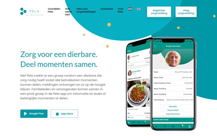 Screenshot of joinpela.com