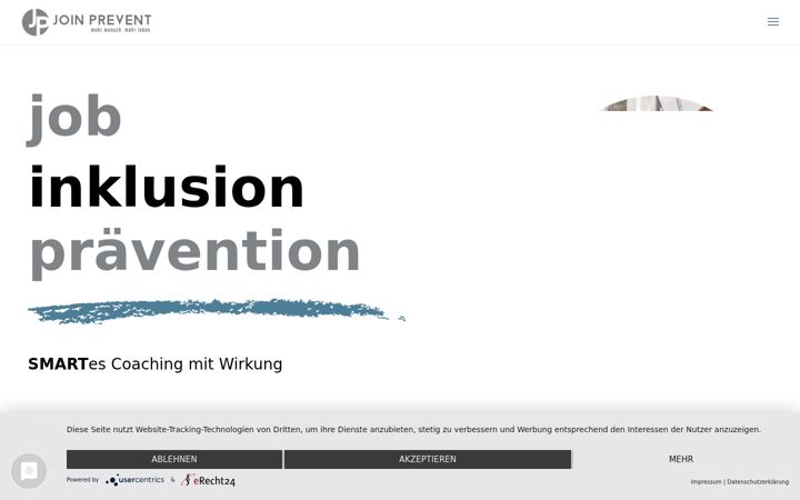 Screenshot of joinprevent.de