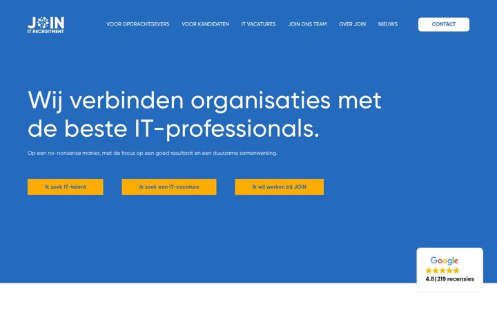 Screenshot of joinrecruitment.nl