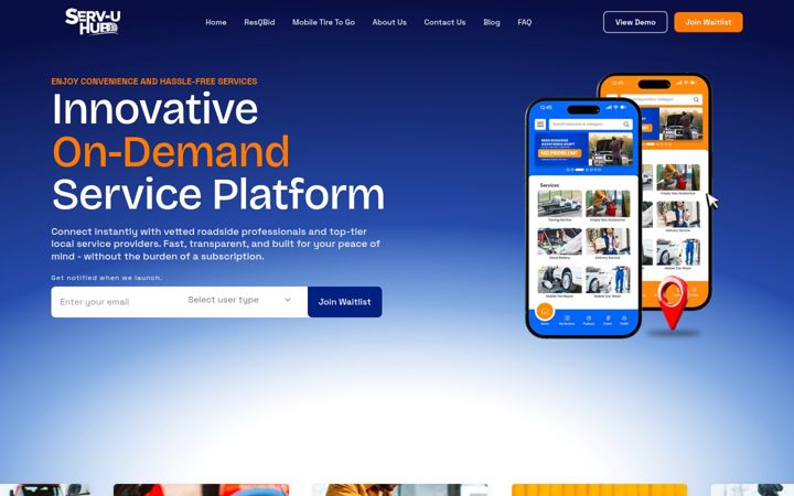 Screenshot of joinservuhub.net