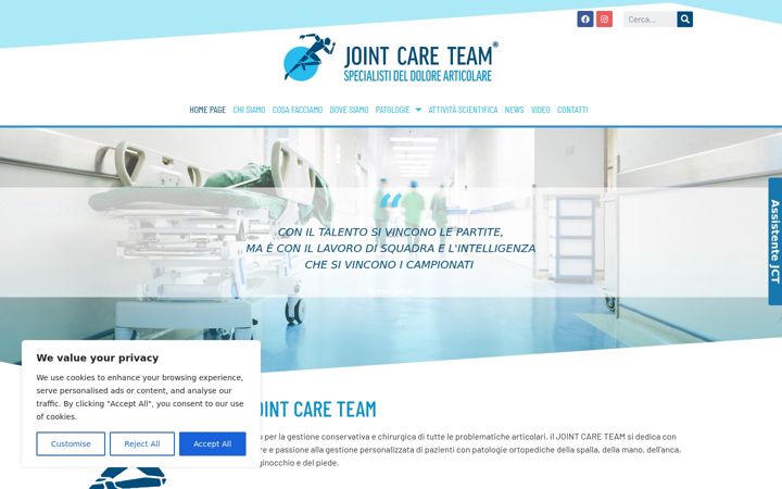 Screenshot of jointcareteam.it
