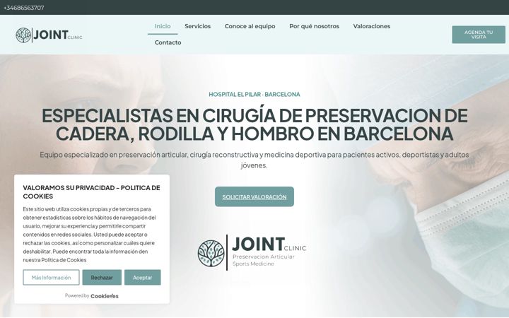 Screenshot of jointclinic.es