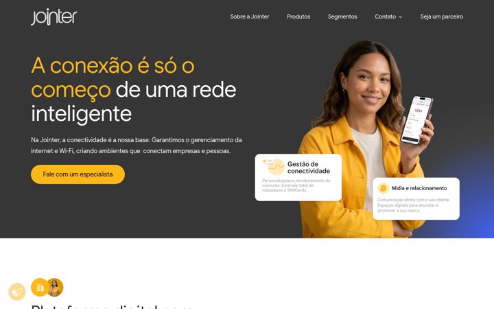 Screenshot of jointer.com.br