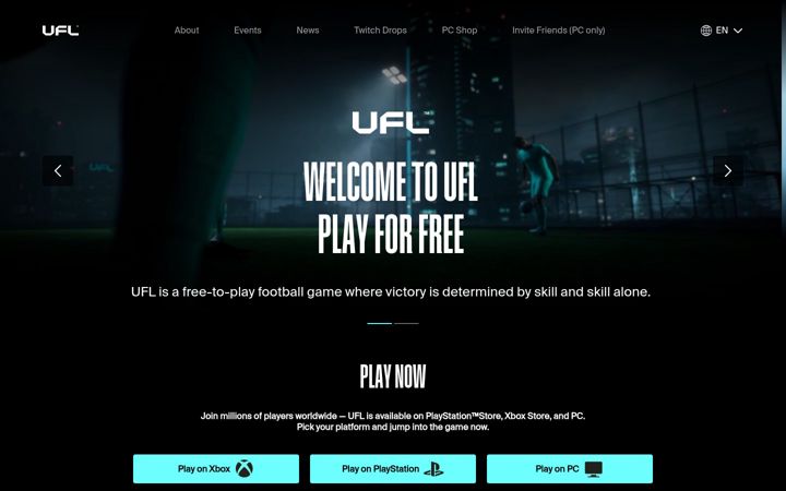 Screenshot of joinufl.com