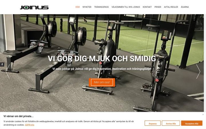 Screenshot of joinus.se