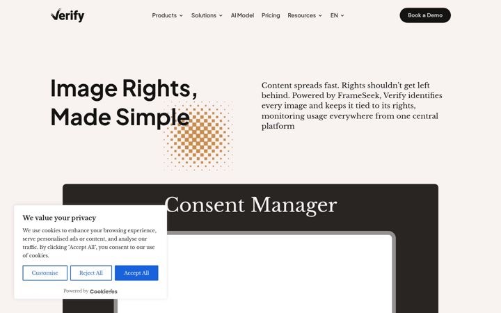 Screenshot of joinverify.com