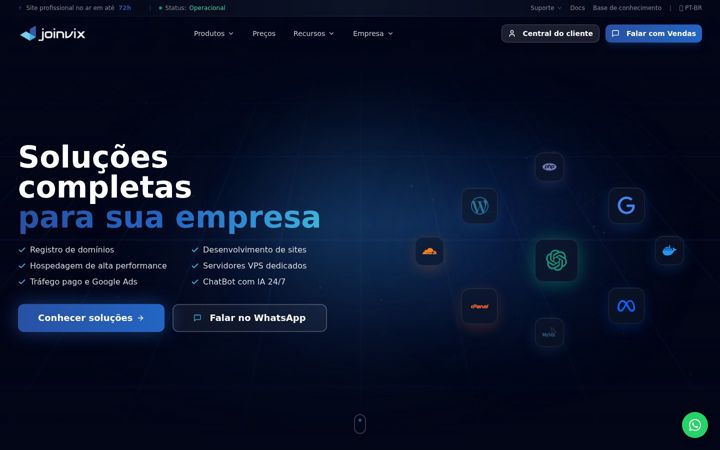 Screenshot of joinvix.com.br