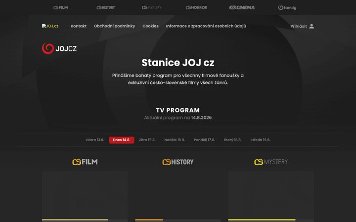 Screenshot of joj.cz