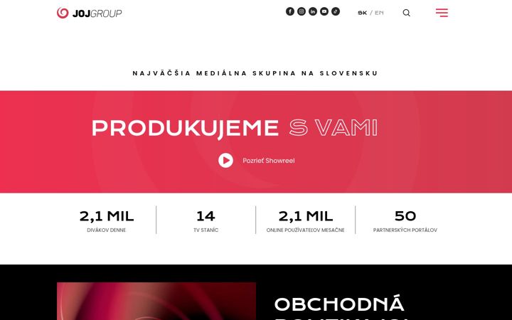 Screenshot of jojgroup.sk