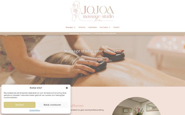 Screenshot of jojoa.nl