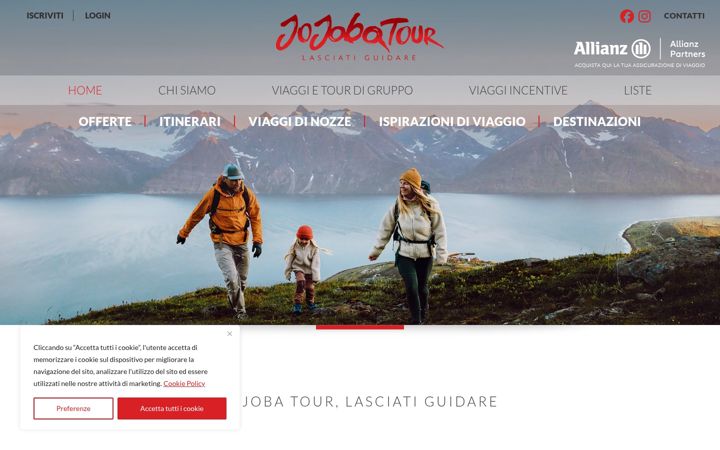 Screenshot of jojobatour.com