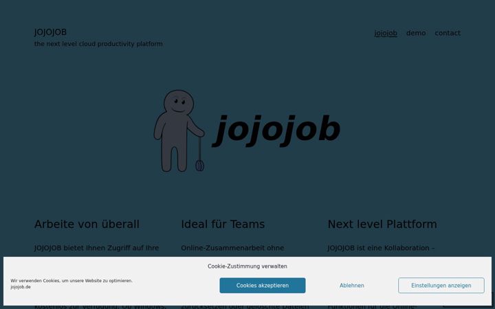 Screenshot of jojojob.de