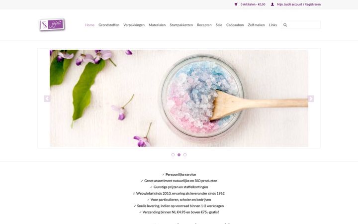 Screenshot of jojoli.nl