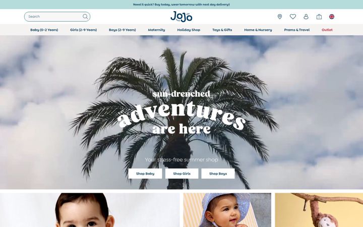 Screenshot of jojomamanbebe.co.uk