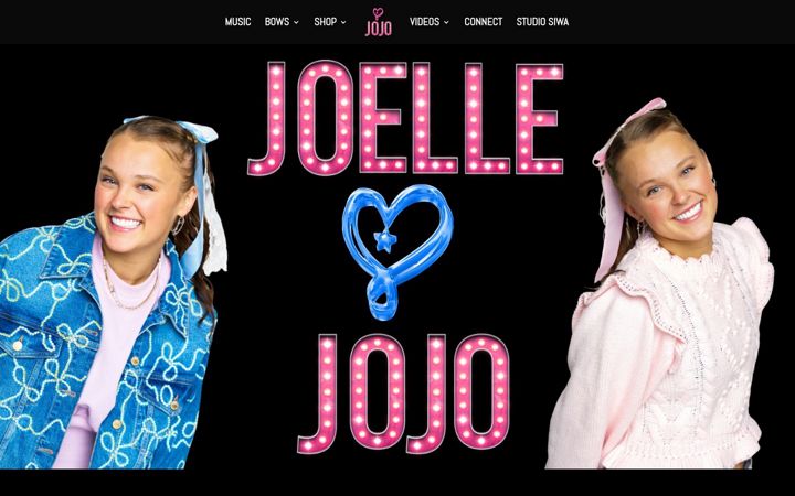 Screenshot of jojosiwa.com