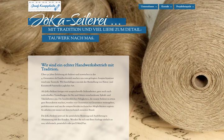 Screenshot of joka-seilerei.de