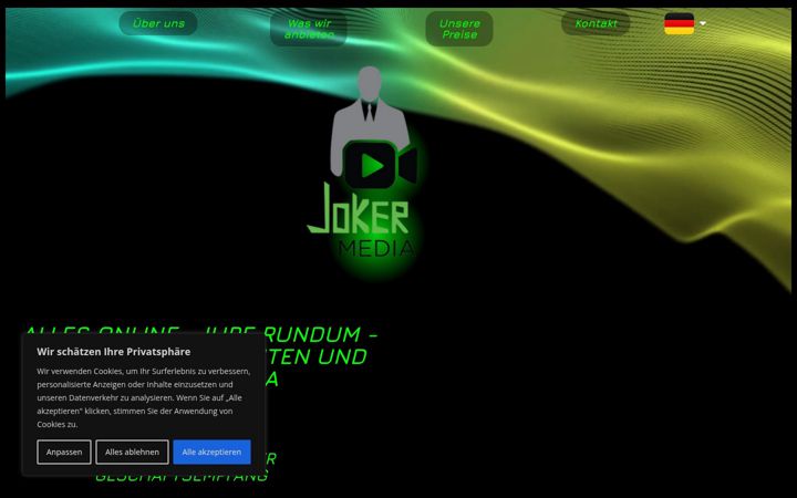 Screenshot of joker-media.de
