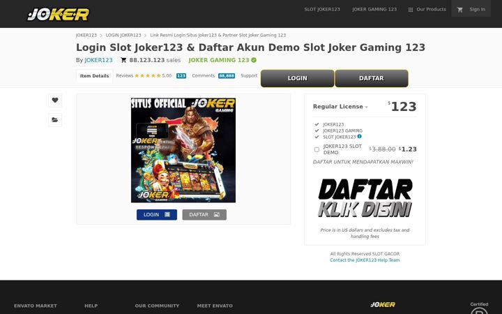 Screenshot of joker123c.net