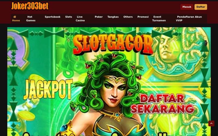Screenshot of joker303bet.com