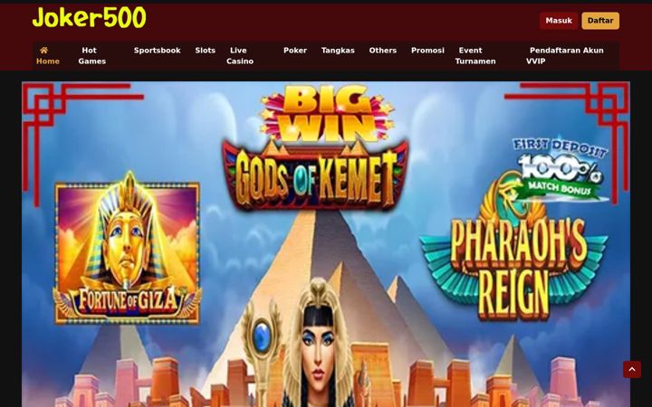 Screenshot of joker500.net