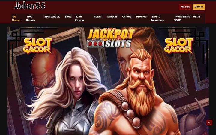 Screenshot of joker55slot.com