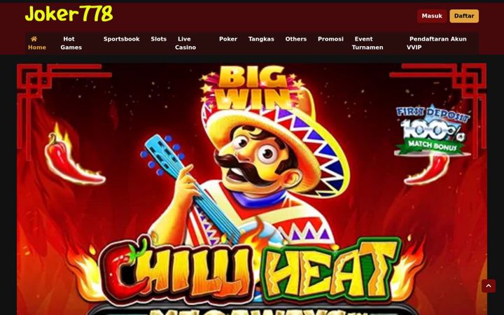 Screenshot of joker778slot.com