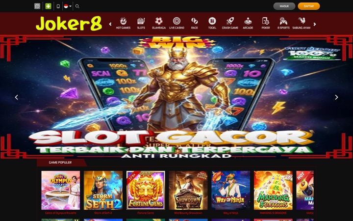 Screenshot of joker8.org
