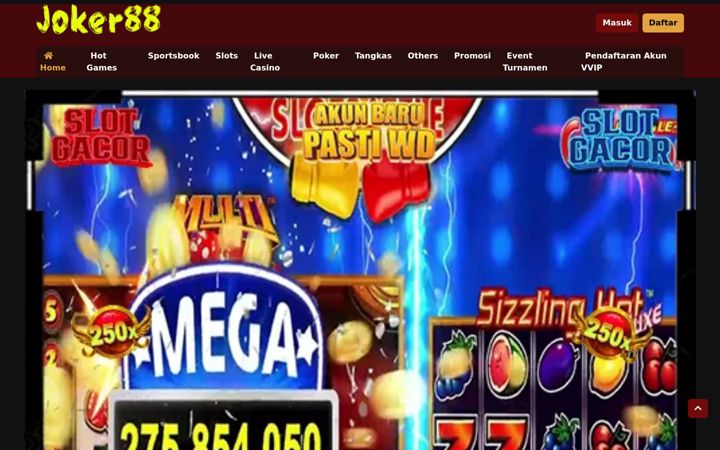 Screenshot of joker88online.net
