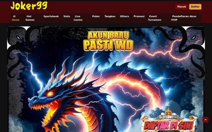 Ekrano kopija joker99slot.net