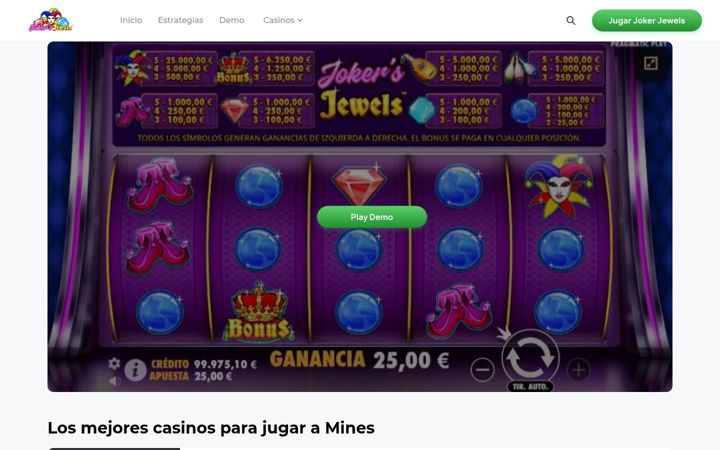Screenshot ta' jokerjewels.ar