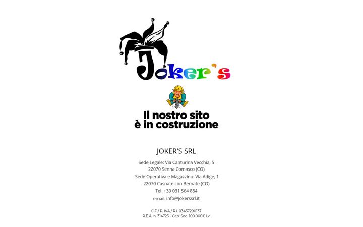 Screenshot of jokerssrl.it