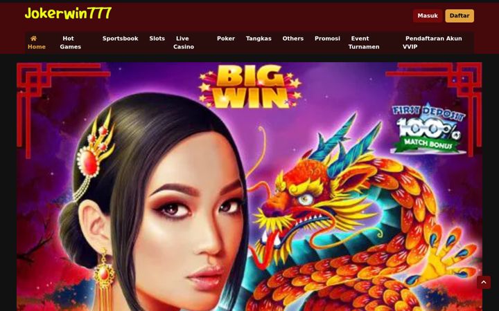 Screenshot of jokerwin777.com