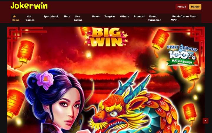 Screenshot of jokerwinslot.com