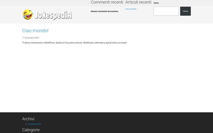Screenshot of jokespedia.org