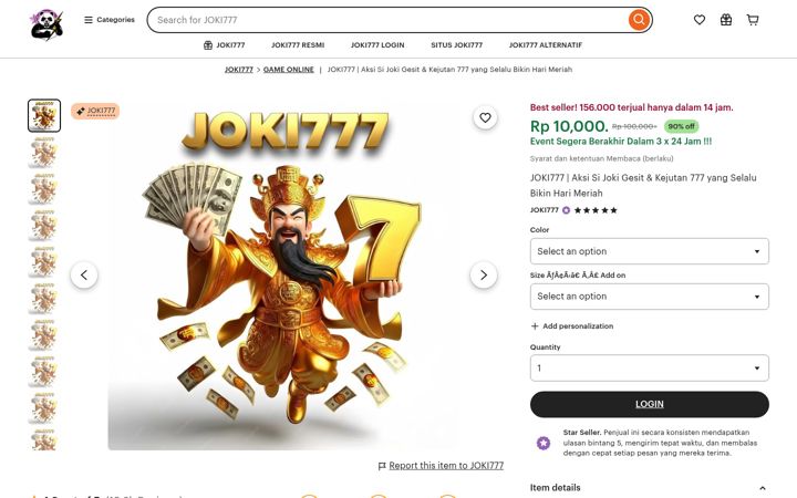 Screenshot of joki777.org