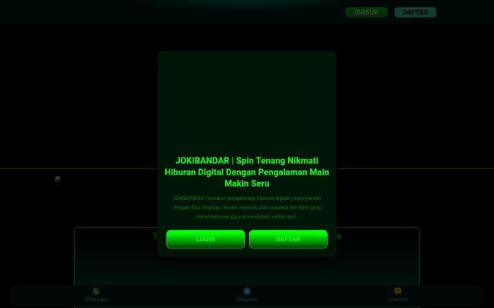 Screenshot of jokibandar.net