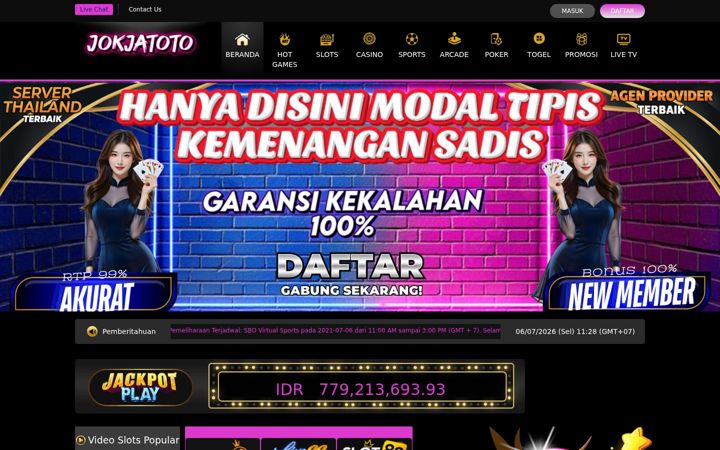 Screenshot of jokjatoto.net