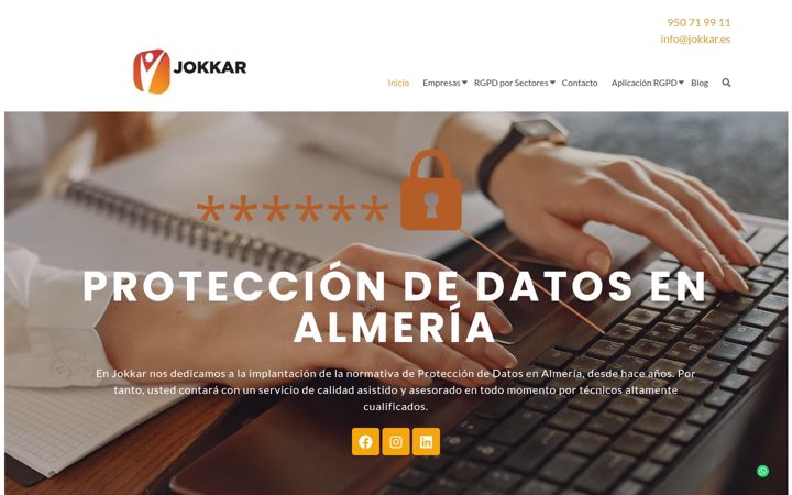 Screenshot of jokkar.es