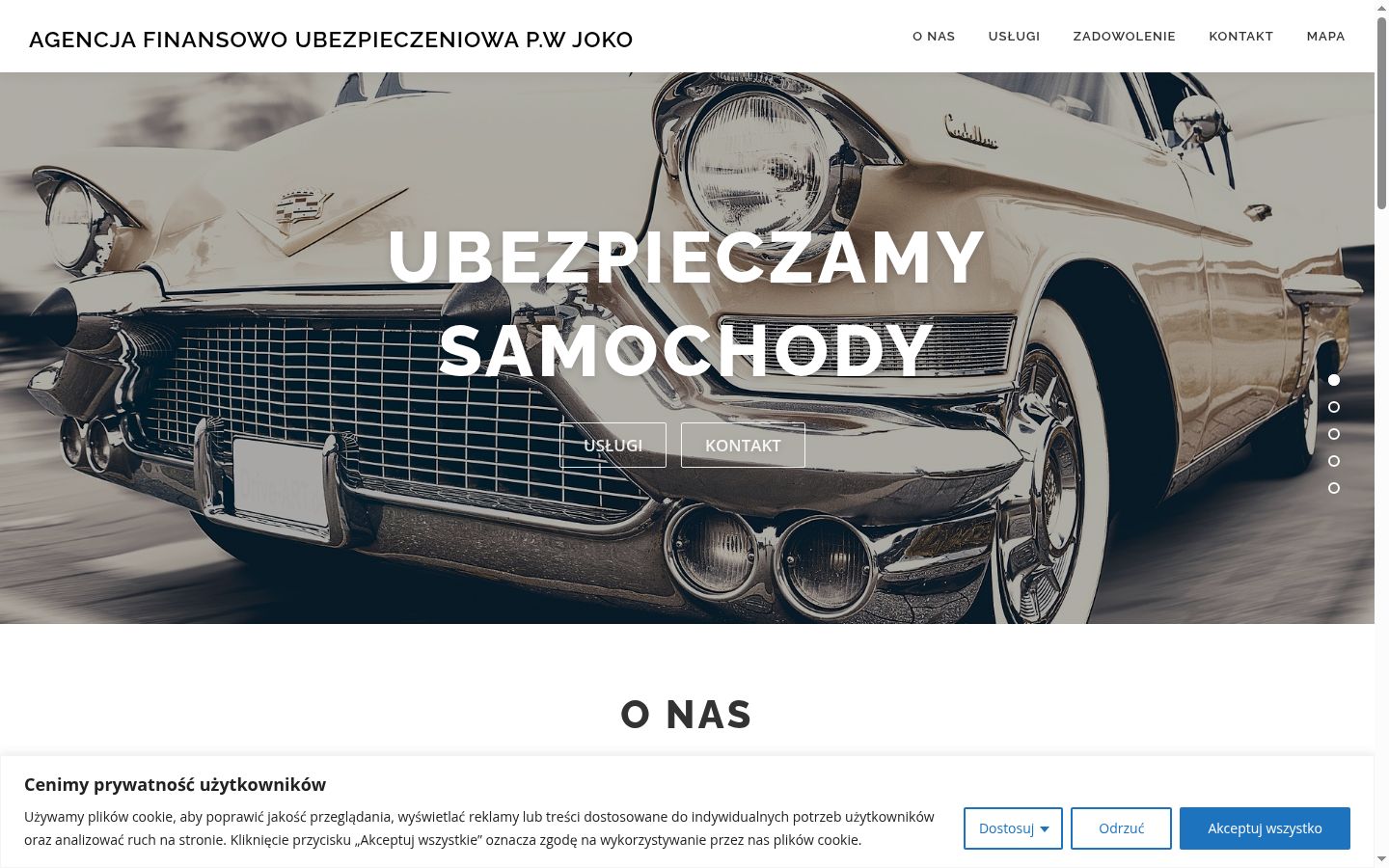 Zrzut ekranu banera zgody wyświetlanego przed jakąkolwiek interakcją