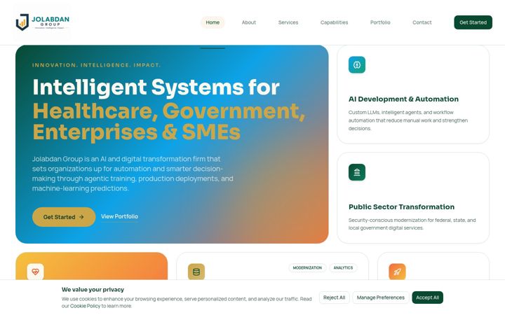 Screenshot of jolabdan.com