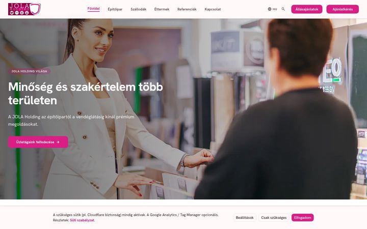 Screenshot of jolaholding.com
