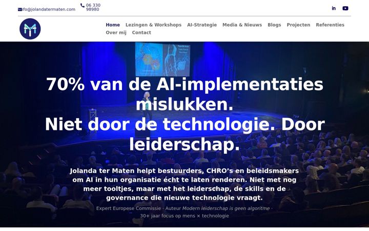 Screenshot of jolandatermaten.com