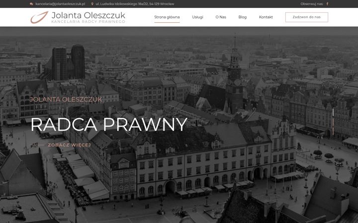Screenshot of jolantaoleszczuk.pl