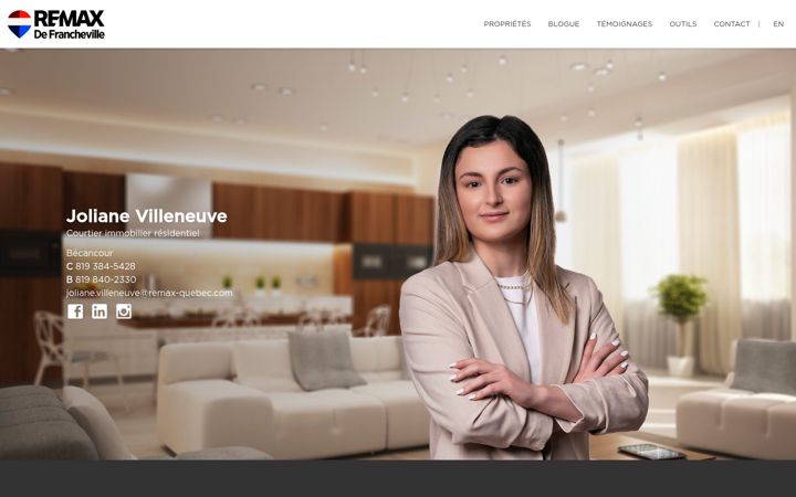 Screenshot of jolianevilleneuve.com