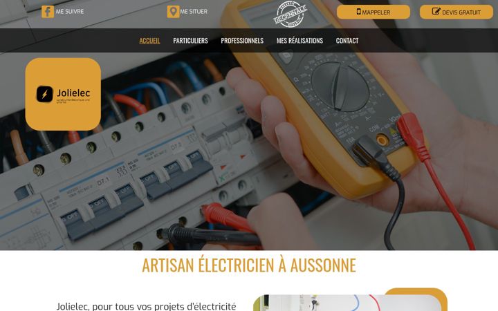 Screenshot of jolielec-toulouse.fr