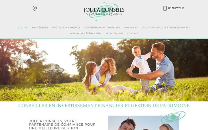 Screenshot of jolila-conseils.com