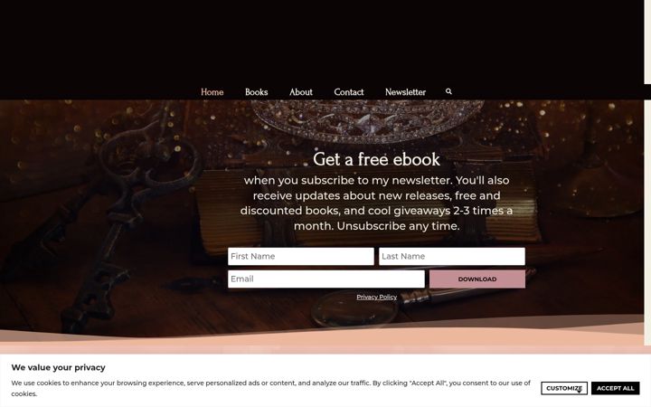 Screenshot of jolinepearce.com