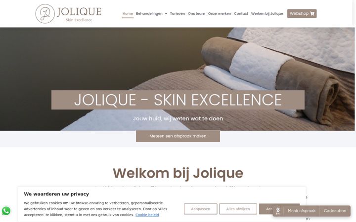 Screenshot of jolique.nl